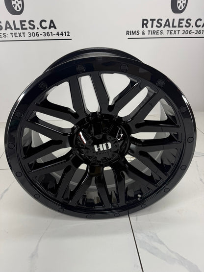6x139 Fast HD Menace Rims Gloss Black 20" & 22"