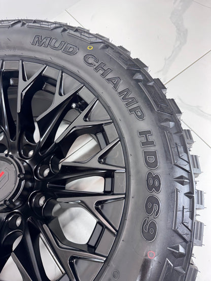 Haida Mud tires on 20x10 XR5 Rims 8x165