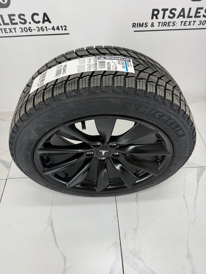 255/45/19 Michelin X-Ice Winter Tires on 19" Tesla Replica Rims 5x114.3