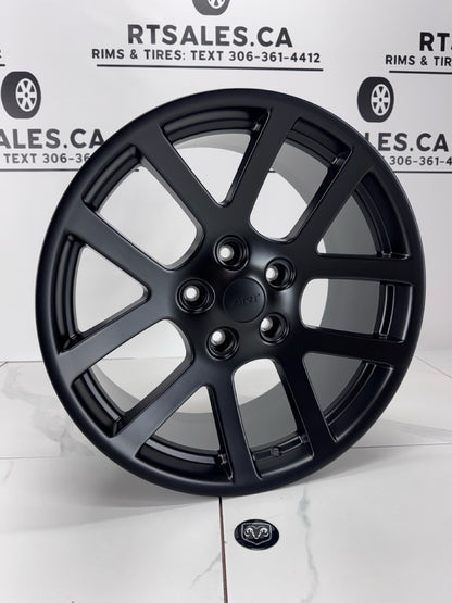 20x9 Replica Ram 1500 Satin Black Rims 5x139.7