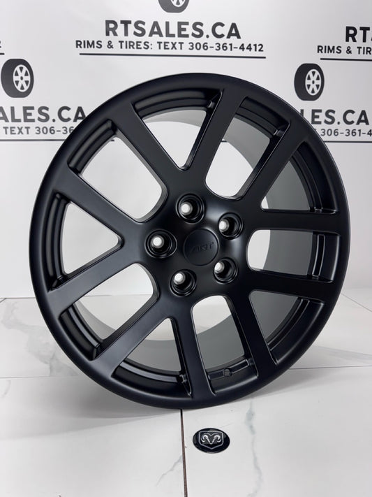 20x9 Replica Ram 1500 Satin Black Rims 5x139.7