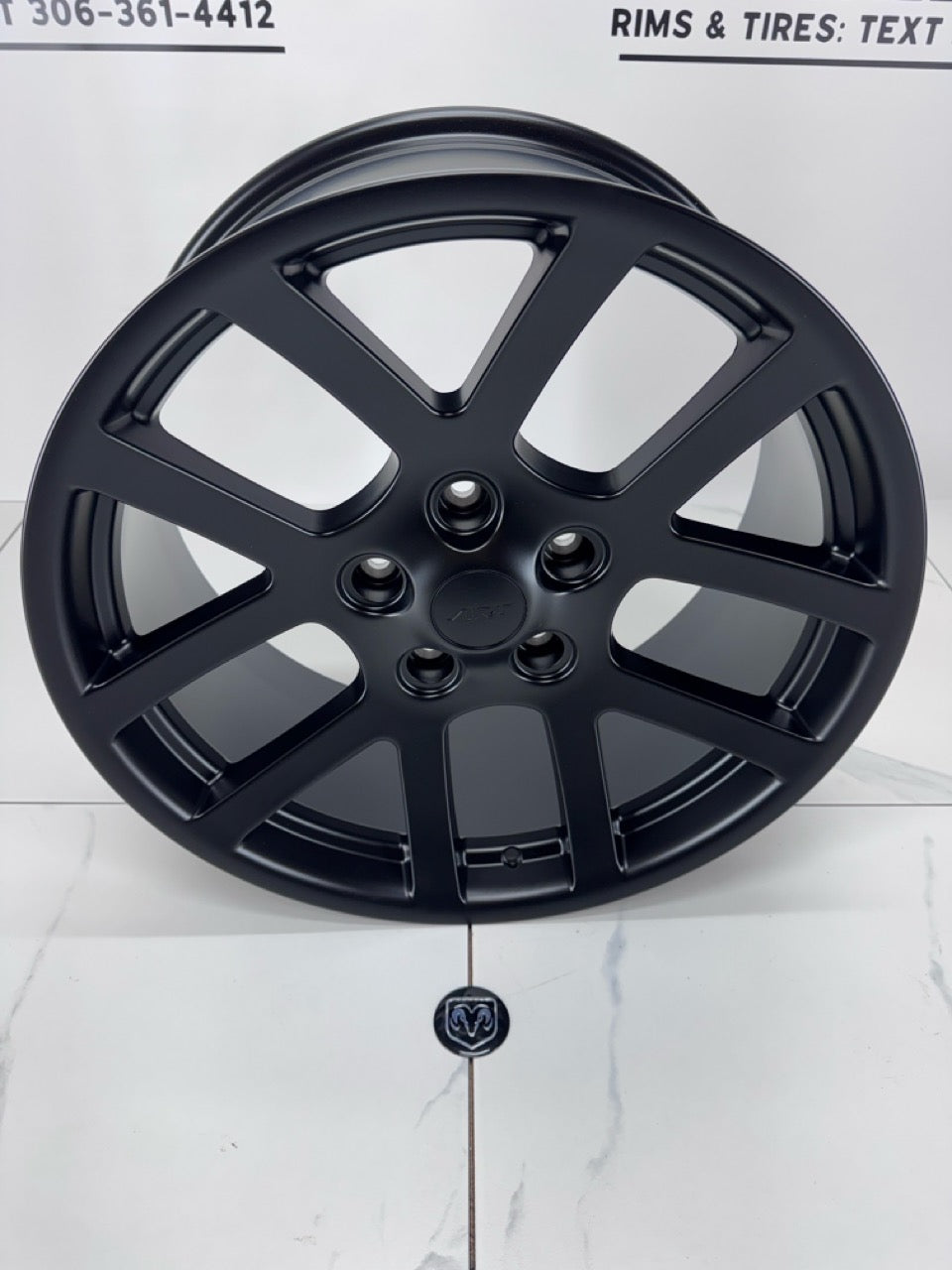 20x9 Replica Ram 1500 Satin Black Rims 5x139.7