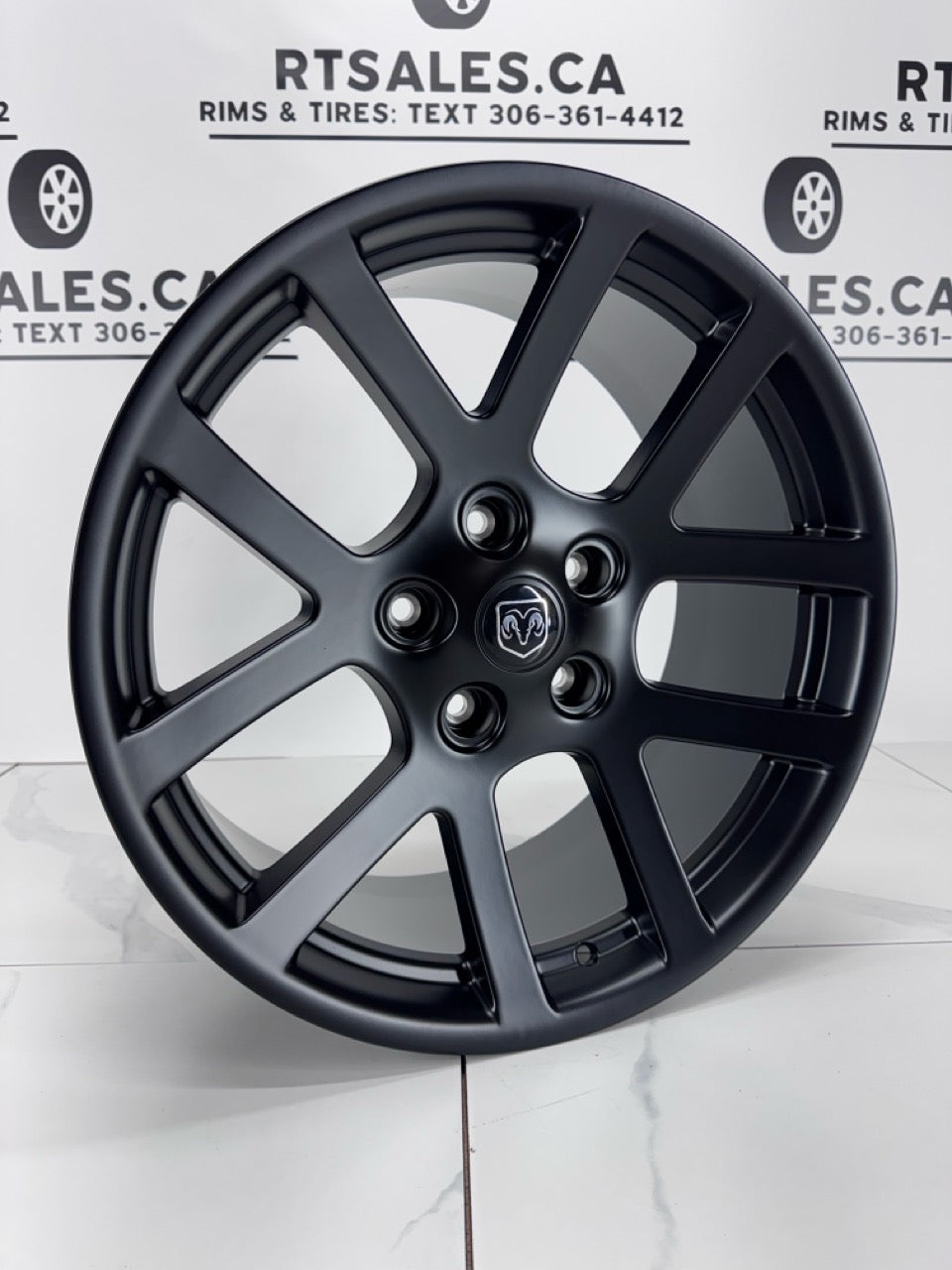 20x9 Replica Ram 1500 Satin Black Rims 5x139.7
