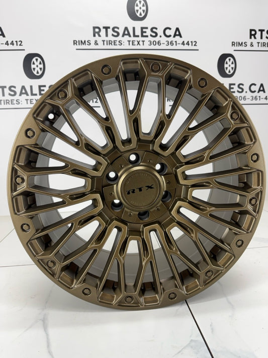 6x135 & 6x139.9 Satin Bronze RTX Chaos Rims 20", 22"