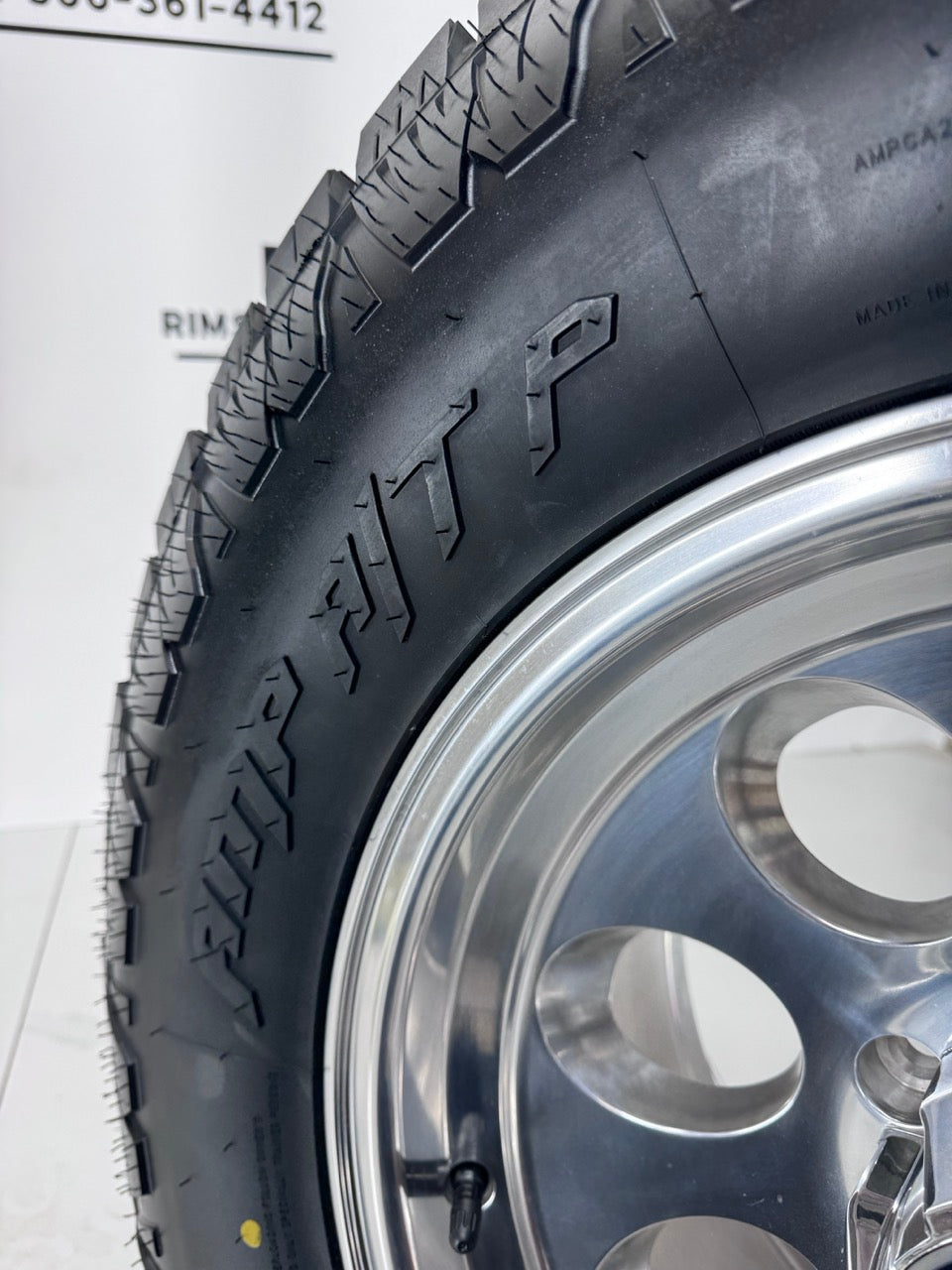 17x9 Ion 171 Polished Alloy Rims & Amp Tires