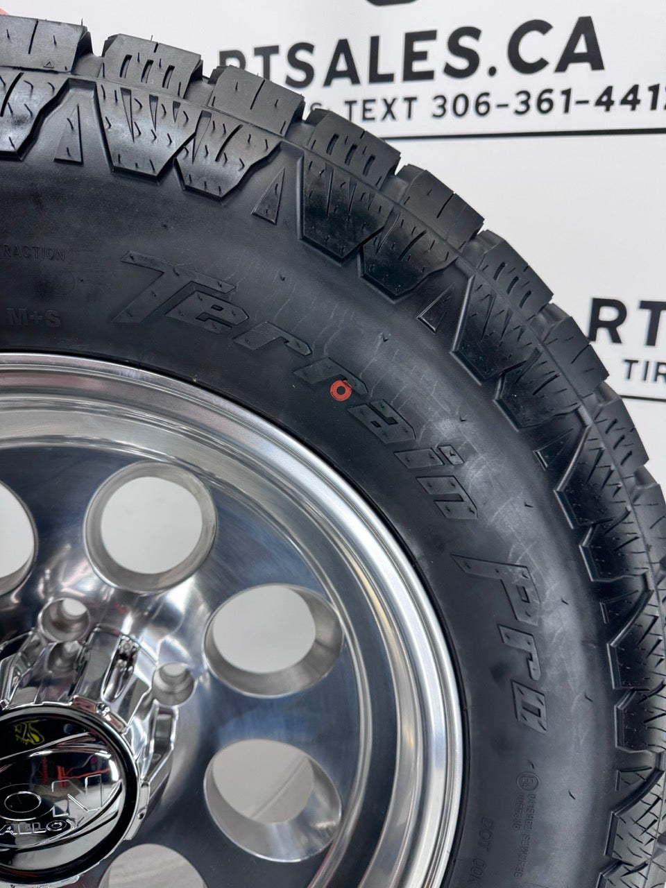 17x9 Ion 171 Polished Alloy Rims & Amp Tires