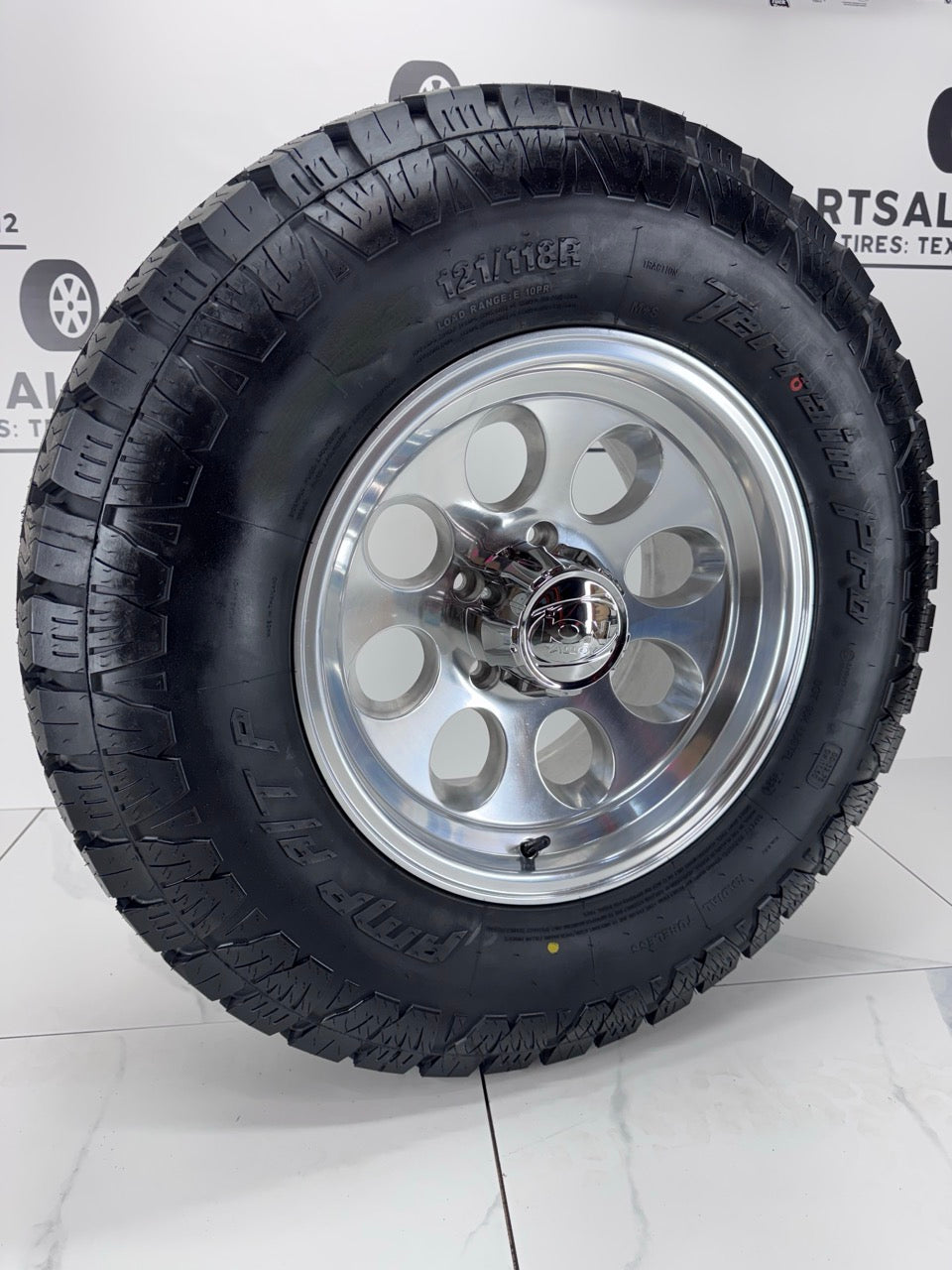 17x9 Ion 171 Polished Alloy Rims & Amp Tires