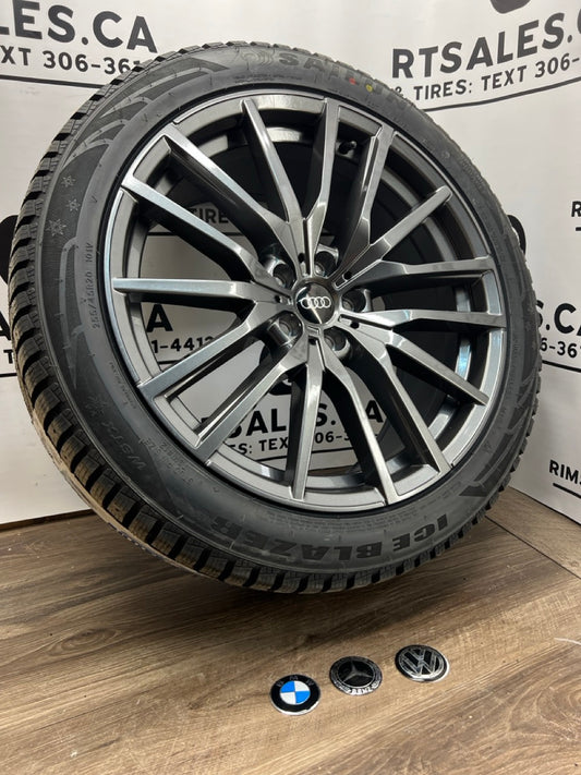 255/50/20 Winter tires 20x9 Rims 5x112 Volkswagen Audi Mercedes