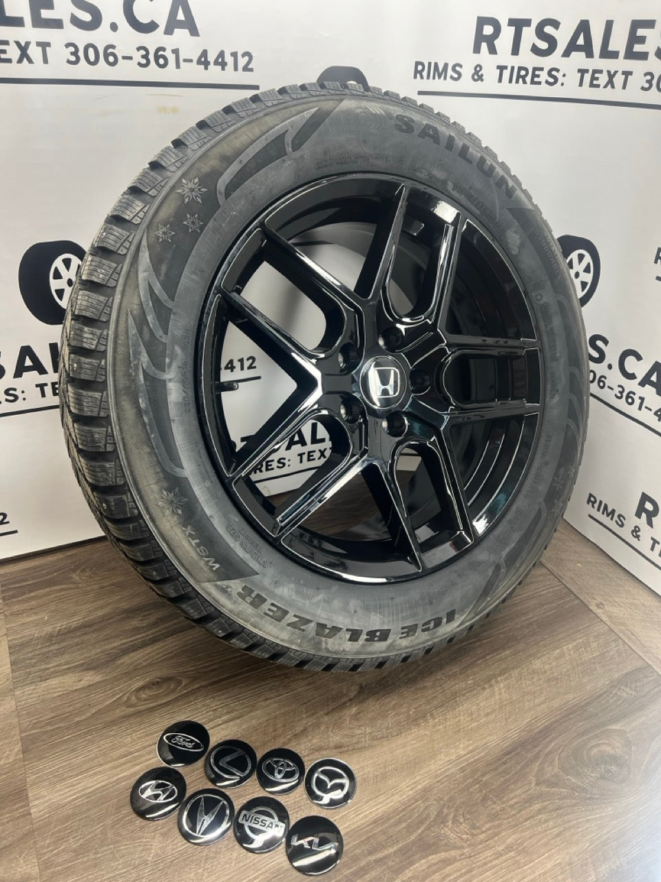 235/60/18 Studded WINTER TIRES rims 5x114.3