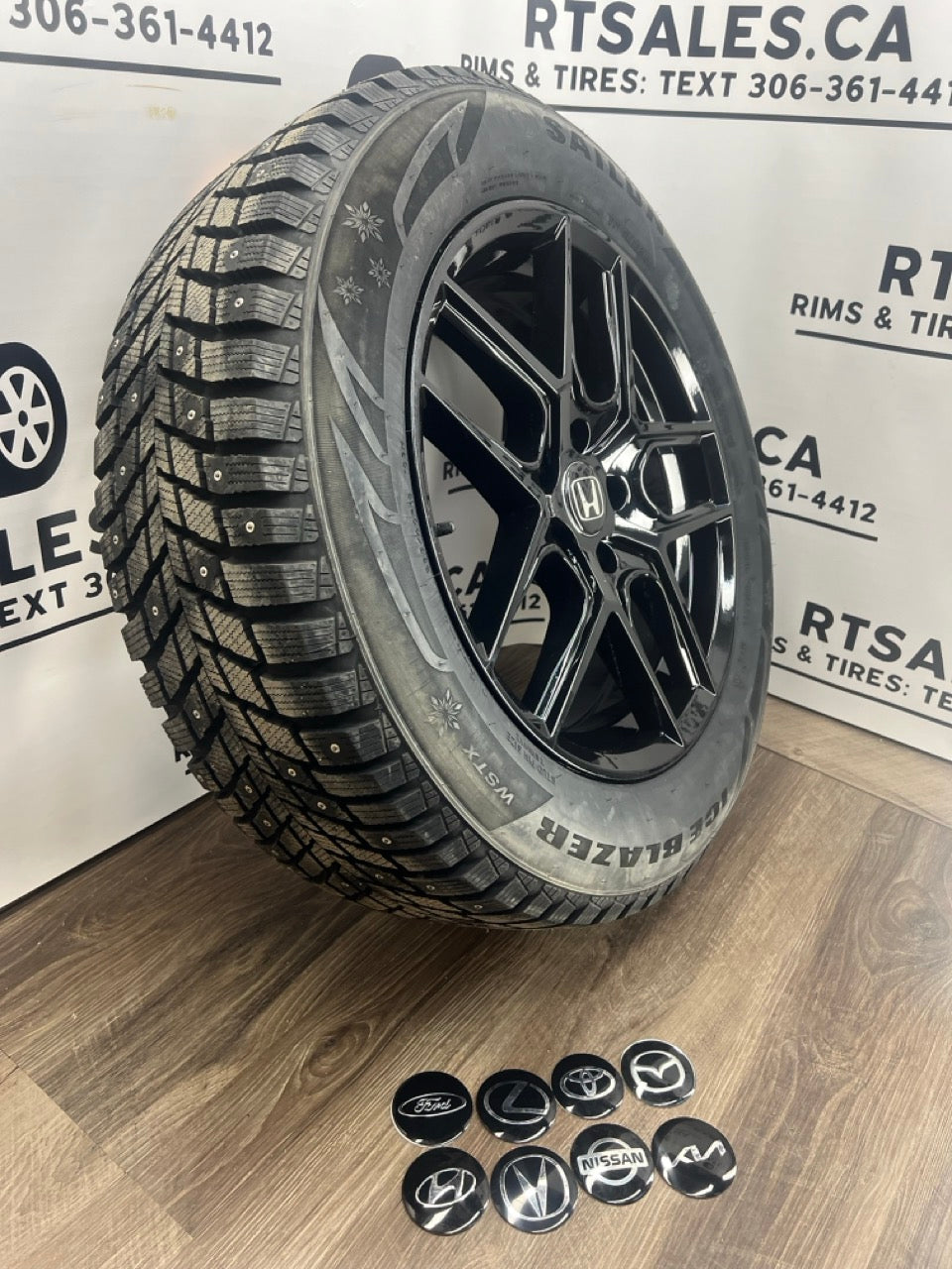 235/60/18 Studded WINTER TIRES rims 5x114.3