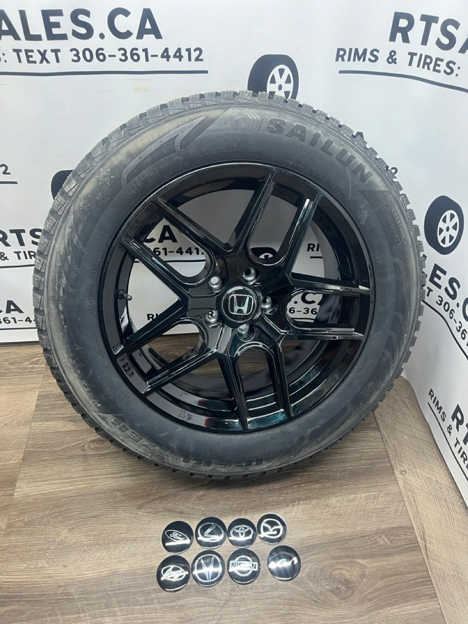 235/60/18 Studded WINTER TIRES rims 5x114.3