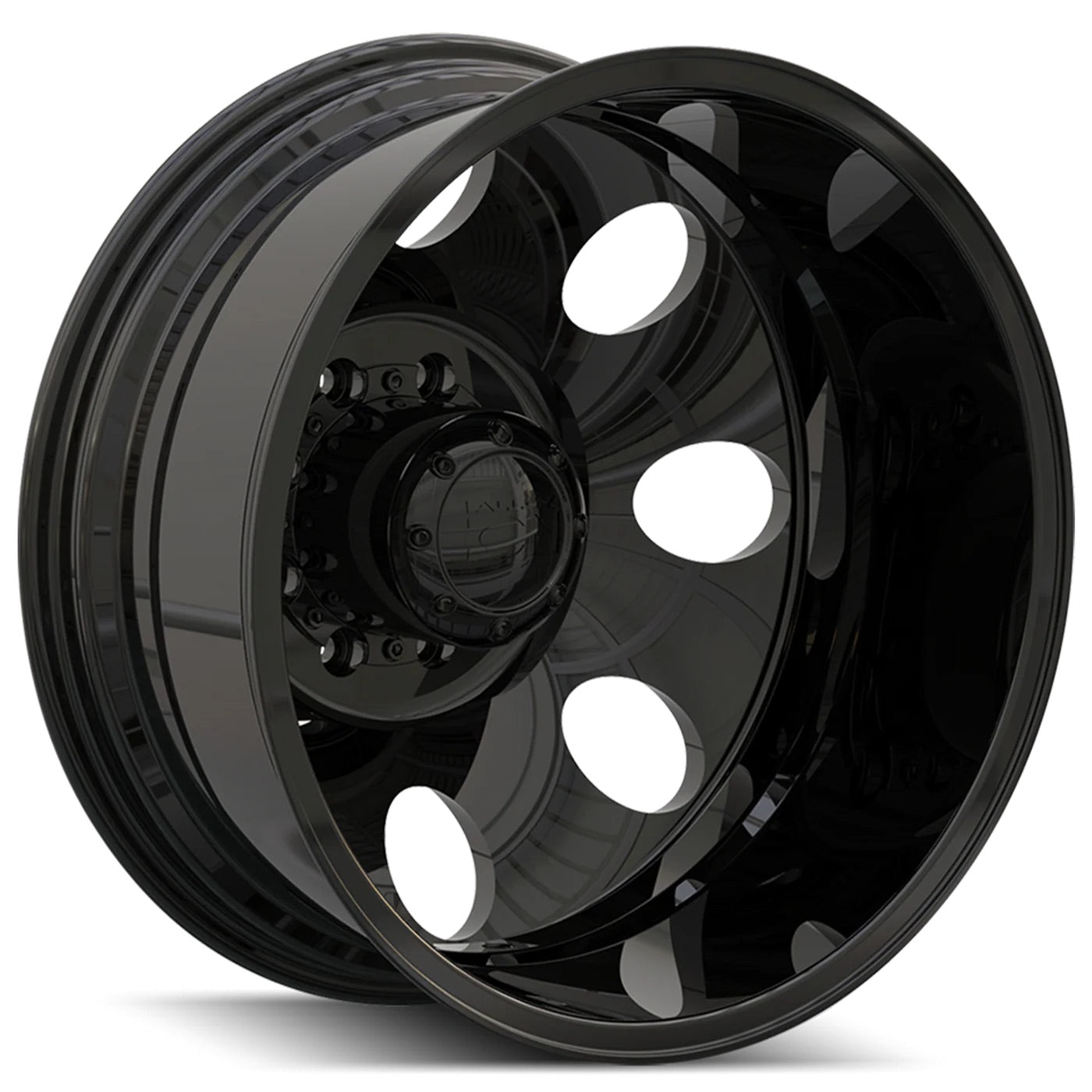 20x8.25 Ion 167 Gloss Black Dually Rims