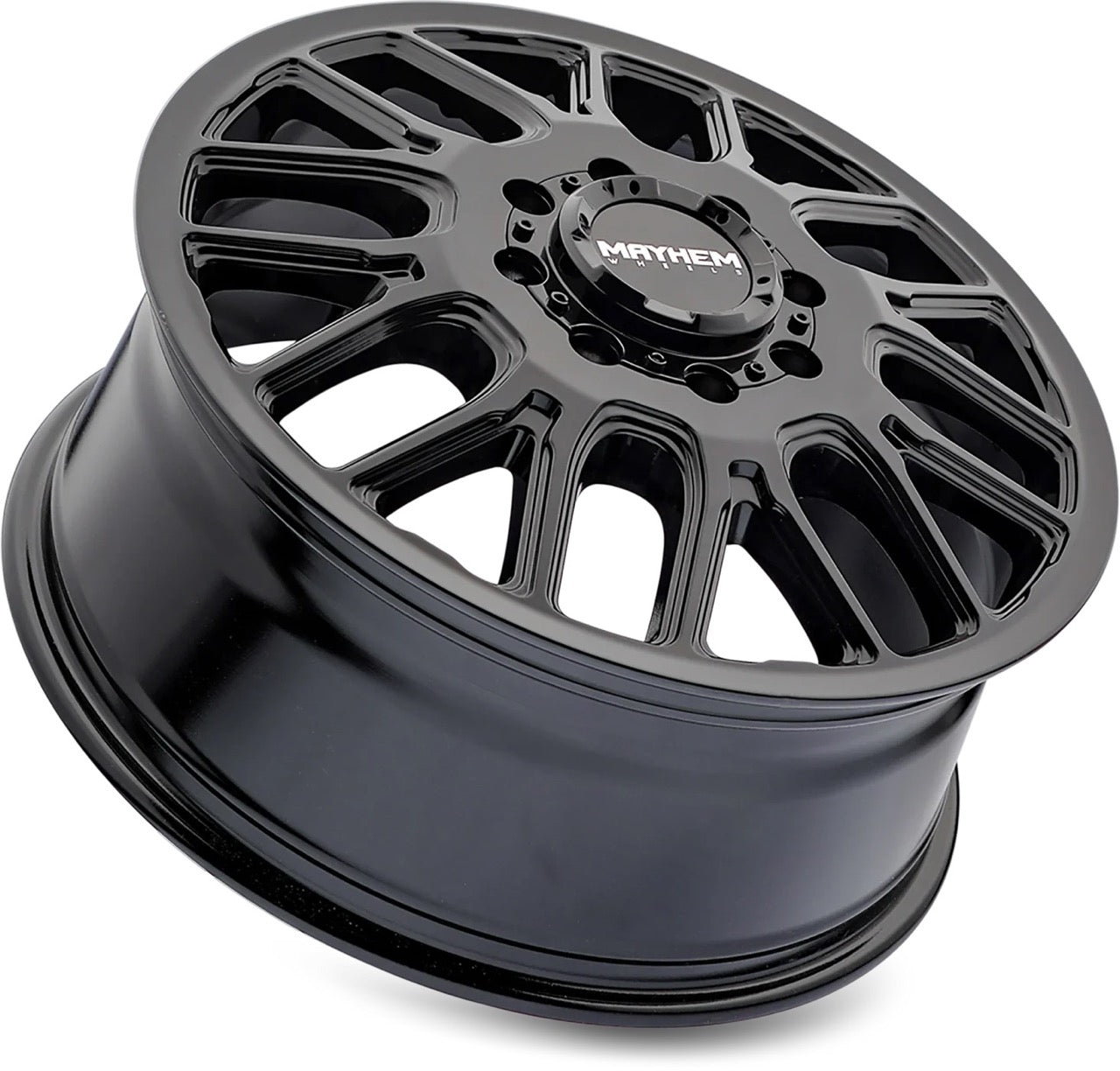 20x8.25 Mayhem Cogent Gloss Black Dually Rims