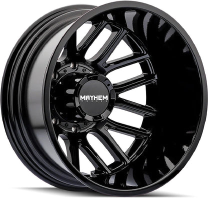 20x8.25 Mayhem Cogent Gloss Black Dually Rims