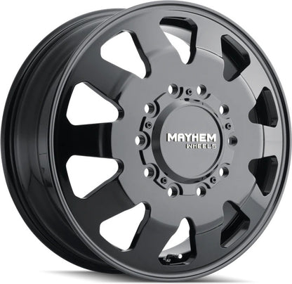22" Mayhem Challenger 8181 Gloss Black Dually Rims 10x225