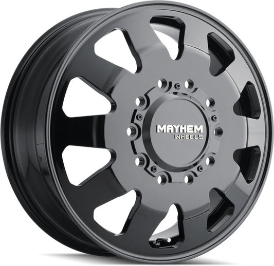 22" Mayhem Challenger 8181 Gloss Black Dually Rims 10x225