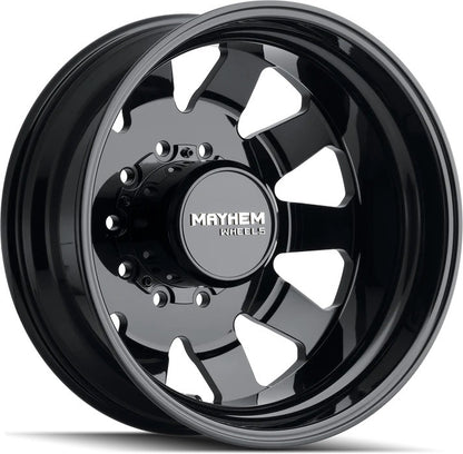 22" Mayhem Challenger 8181 Gloss Black Dually Rims 10x225
