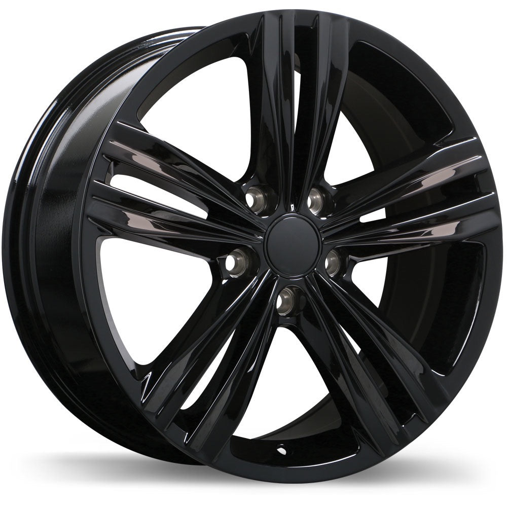 5x112 Replica R205 Gloss Black 16", 17"