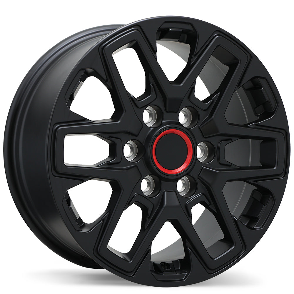 6×139 Black Replica R262 Rims – 17", 18" & 20"