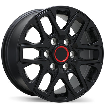 6×139 Black Replica R262 Rims – 17", 18" & 20"