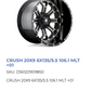 20x9 Fuel Crush Rims 6x139.7 6x135