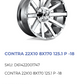 22x10 Fuel Contra Rims 8x170 Chrome (Used)