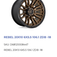 20x10 Fuel Rebel Rims 6x139.7 -18mm