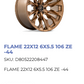 22x12 Fuel Flame Rims 6x139.7
