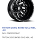 20x12 Fuel Triton Rims 8x180