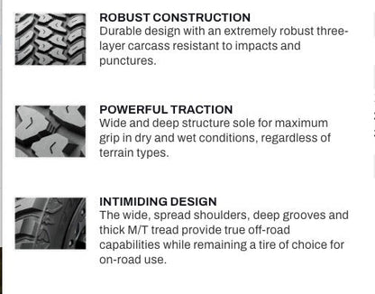 LT 235/85/16 Sailun TERRAMAX M/T Mud Tires