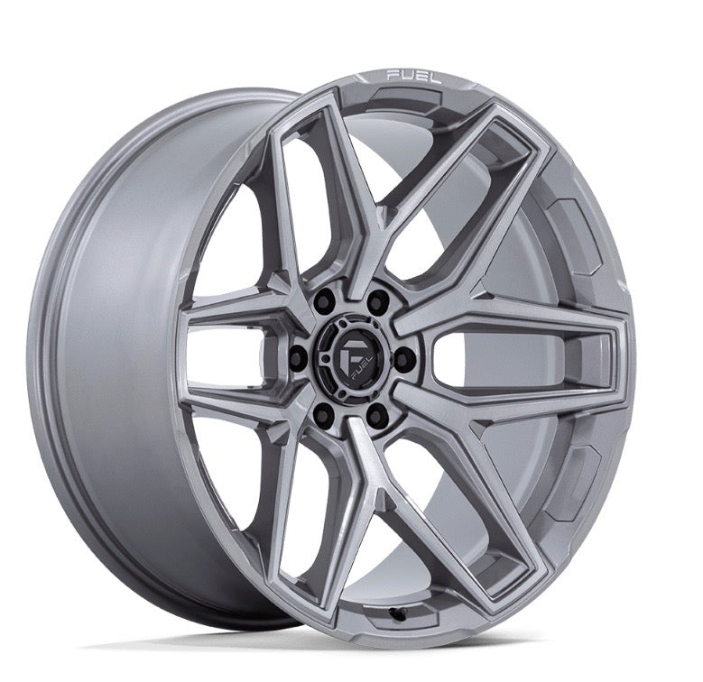 18x9 Fuel Flux Platinum Rims 6x135