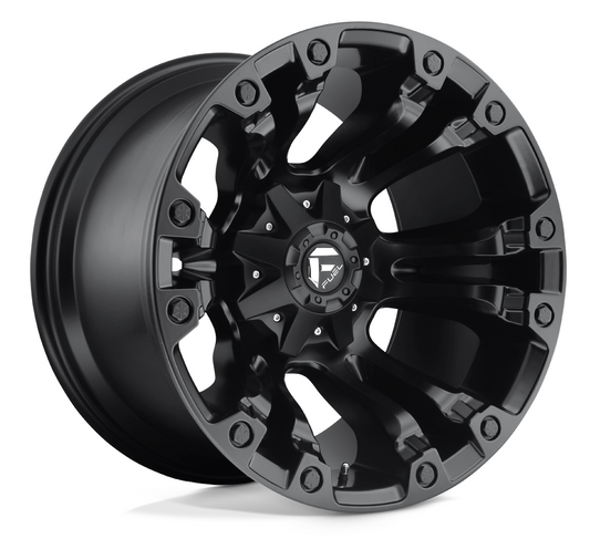18x9 Fuel Vapor Matte Black Rims 6x135 6x139.7