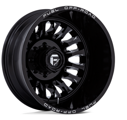 Fuel Arc Gloss Black Milled Dually Rims 20", 22"