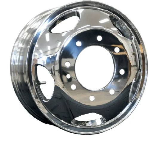 17x6.5 Polished Alloy Dually Rims 8x210