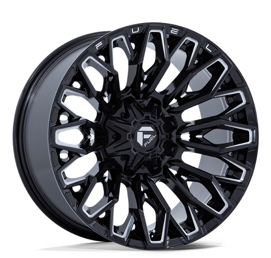 20x9 Fuel Strike Gloss Black Milled 8x170