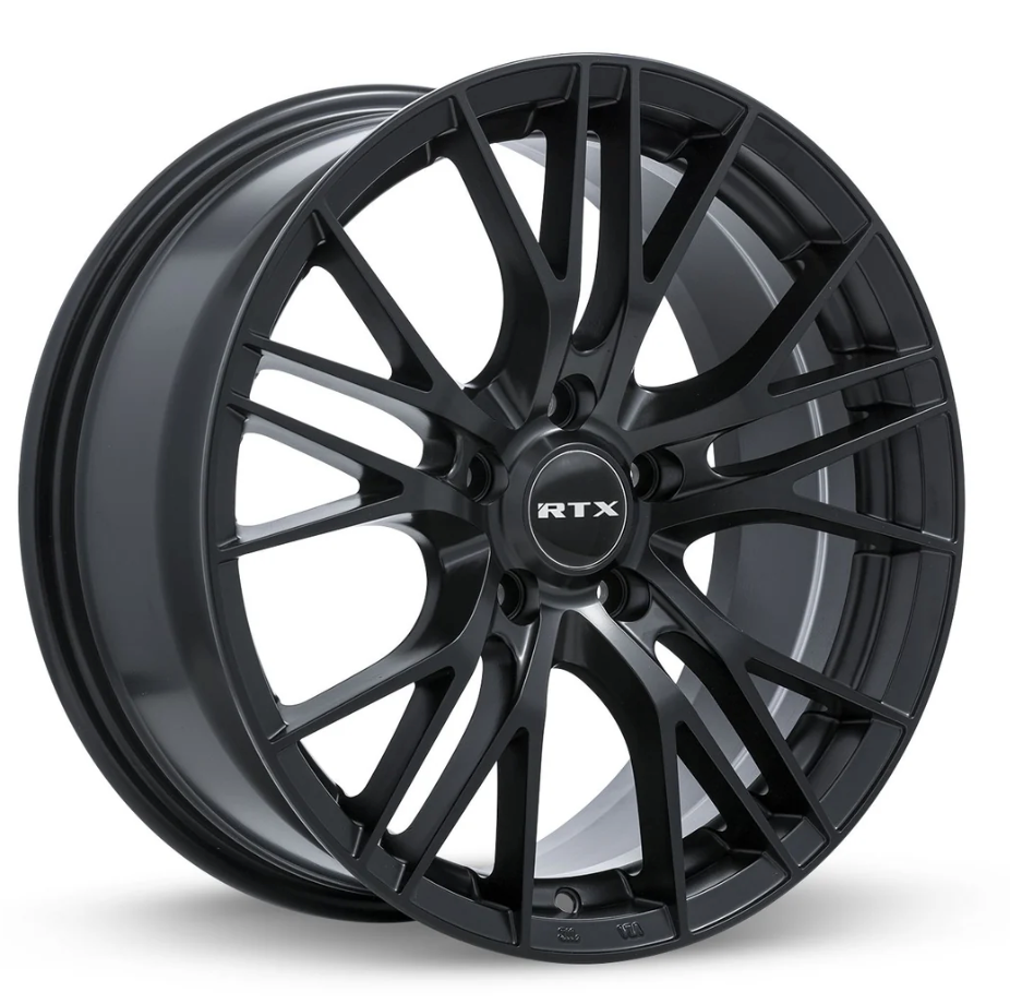 5x114.3 RTX Vertex Satin Black 16", 17", 18"