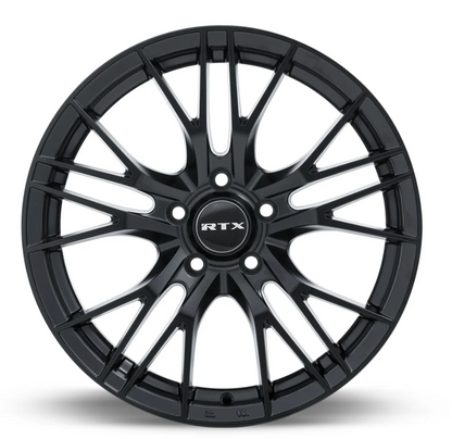 5x114.3 RTX Vertex Satin Black 16", 17", 18"
