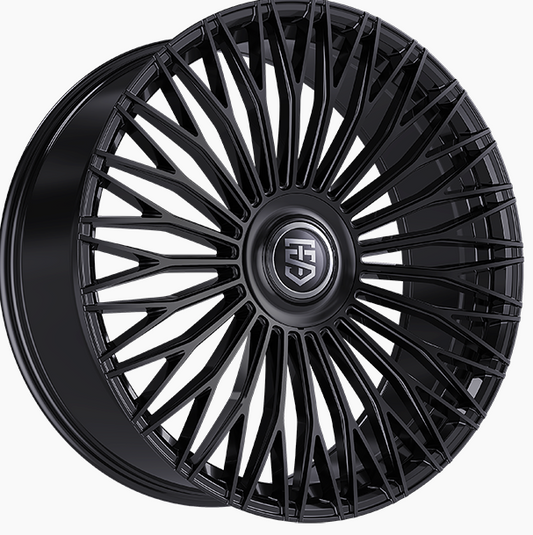 5×112, 5x114.3 TIS 507 Gloss Black – 20", 22"
