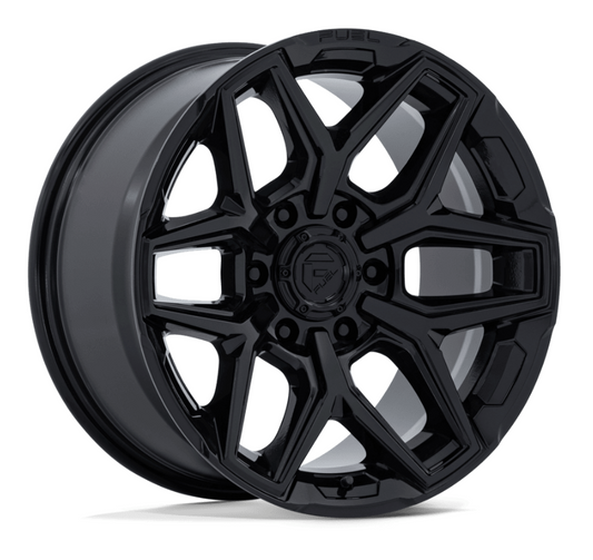 18x9 Fuel Flux Gloss Black 6x139.7