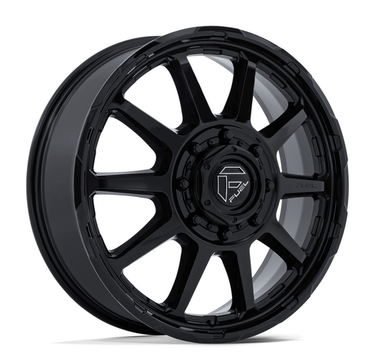 Fuel Circuit Gloss Black Dually Rims – 20", 22", 24"