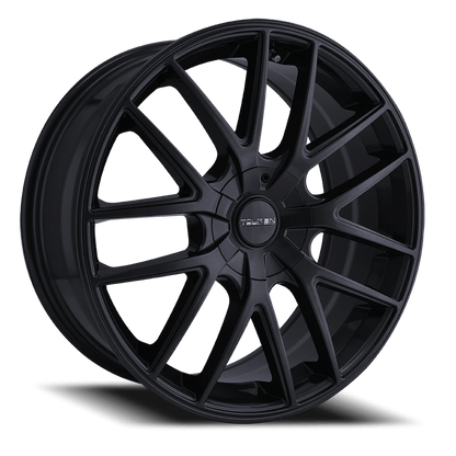 Touren TR60 full matte black rim front studio view