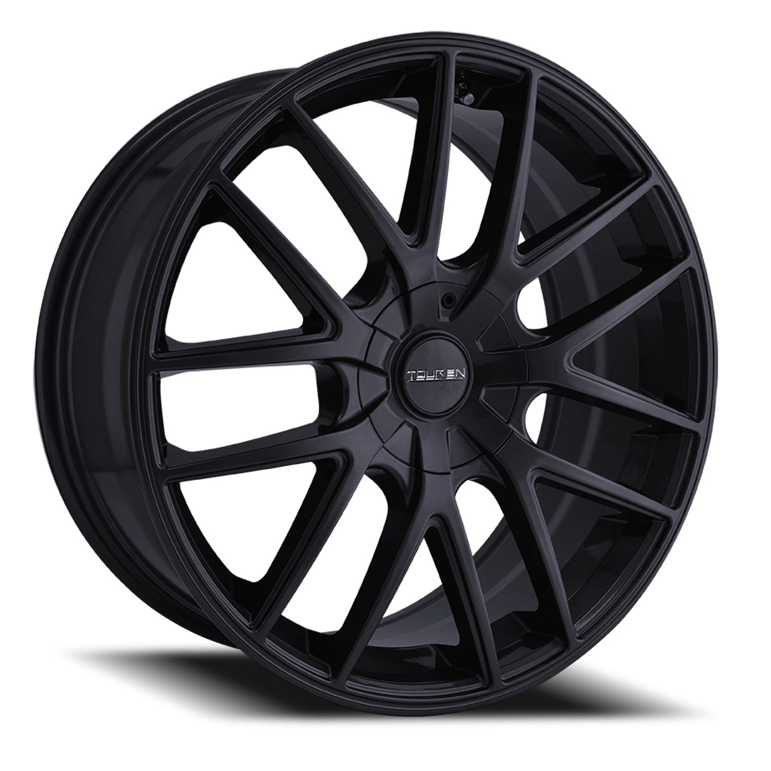 Touren TR60 full matte black rim front studio view