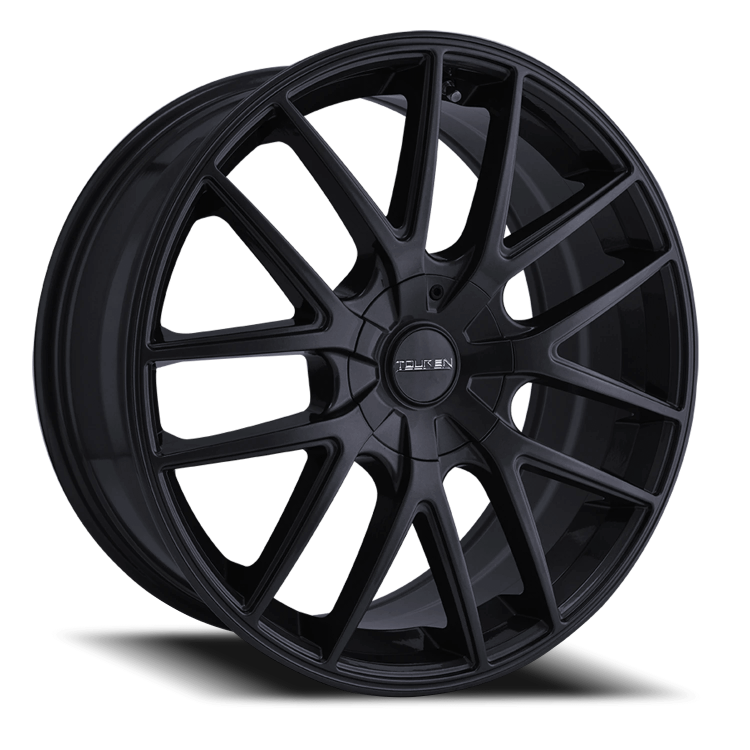 Touren TR60 full matte black rim front studio view