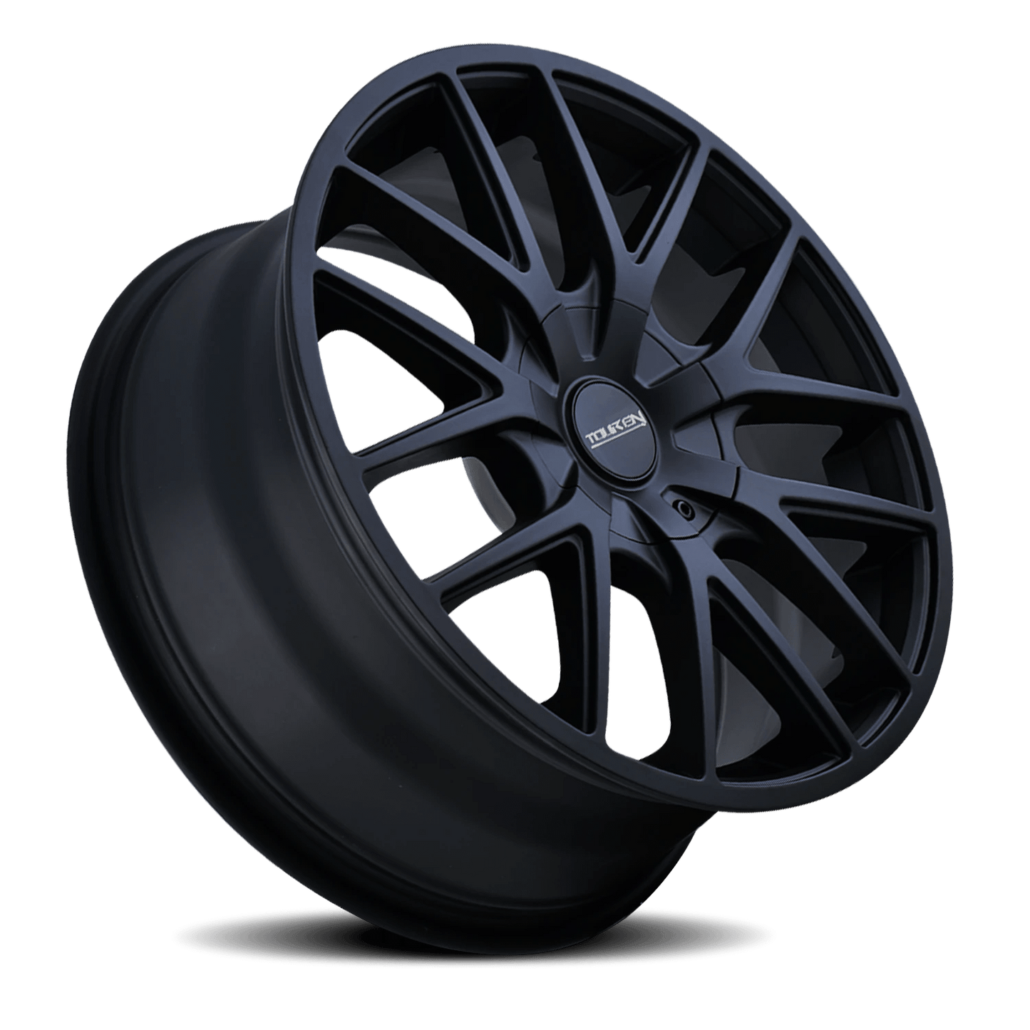 Touren TR60 full matte black rim angled studio view