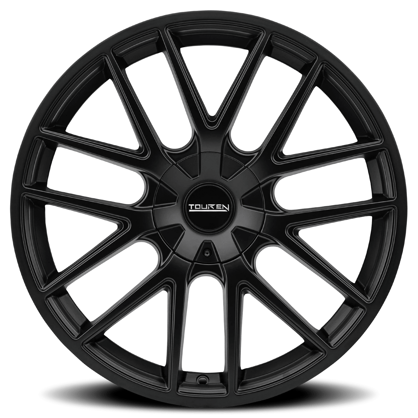 Touren TR60 full matte black rim barrel studio view