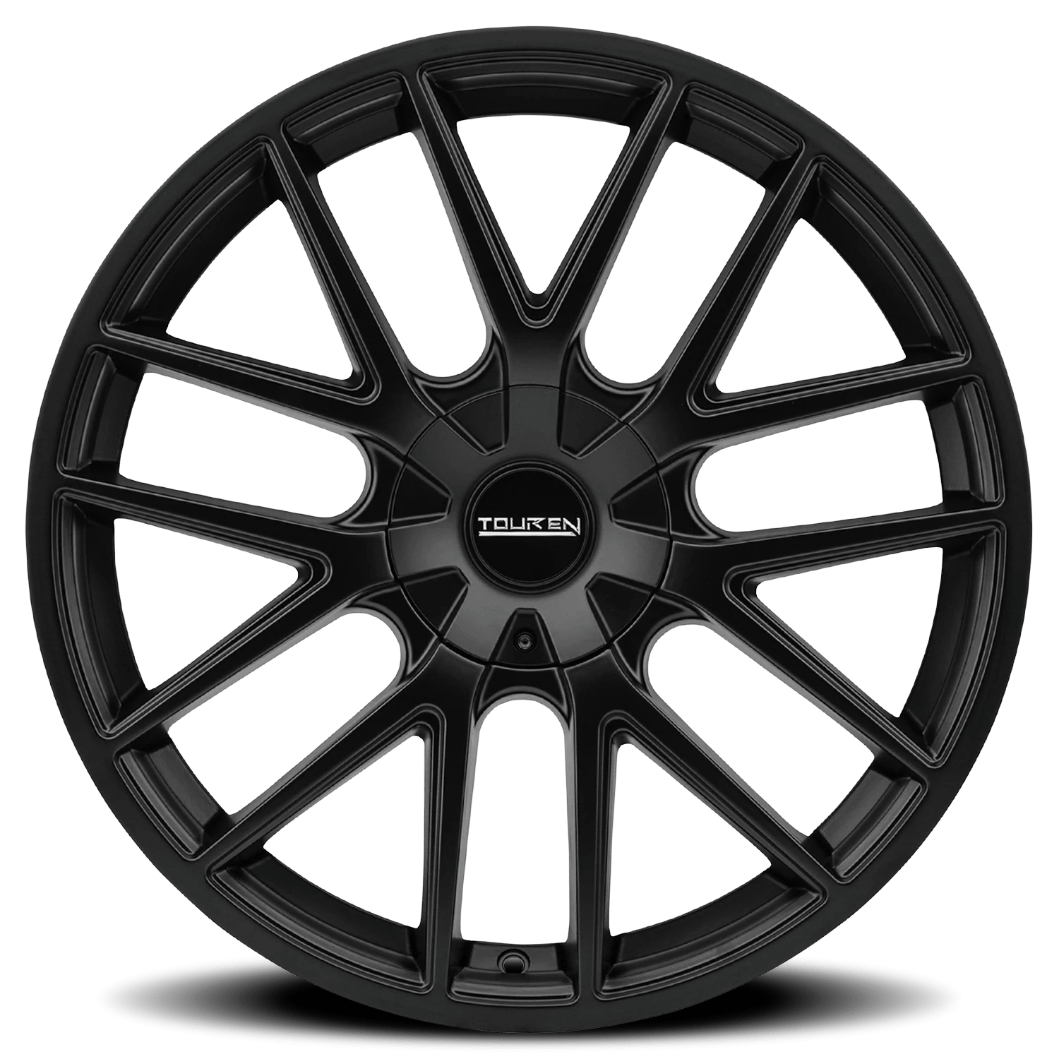 Touren TR60 full matte black rim barrel studio view