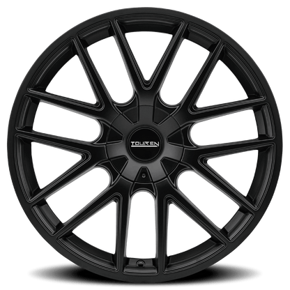 Touren TR60 full matte black rim barrel studio view