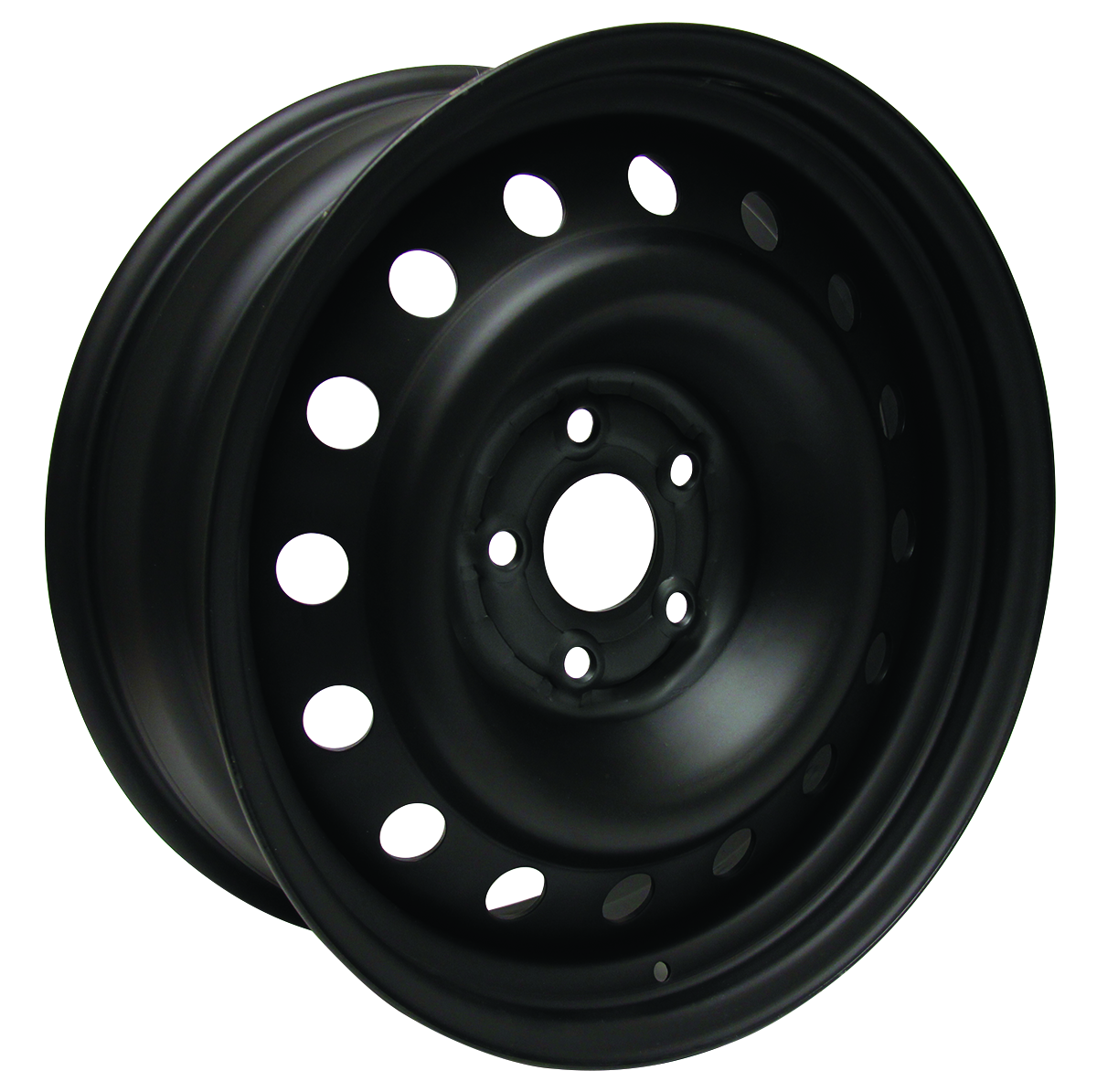 20x8 black steel rim, 5x139.7 bolt pattern, +20mm offset, 77.8mm centre bore