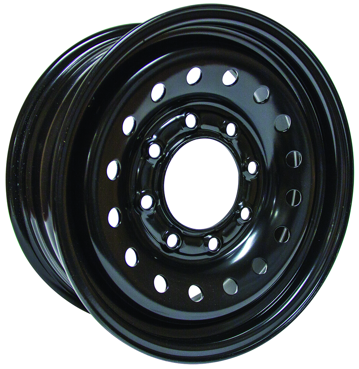 RTX X46865 16x6.5 black steel wheel with 8x165.1 bolt pattern