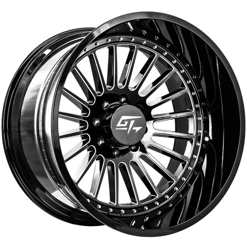 20x9 GT Strike Gloss Black Milled